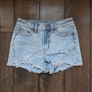 Old Navy Distressed Light Blue Jean Shorts Size 0